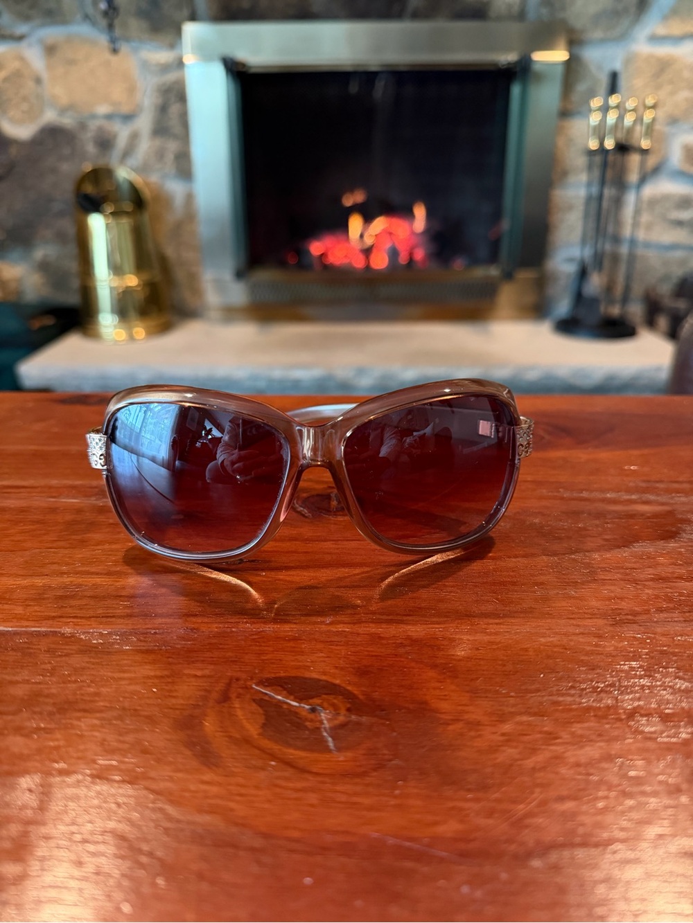 Gucci Brown Gradient Lens Oversized Sunglasses